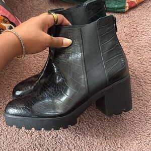 ALDO crocodile boots